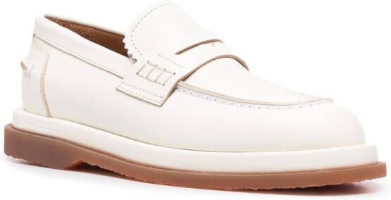 Buttero round-toe penny loafers White