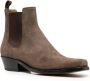 Buttero square-toe suede boots Brown - Thumbnail 2