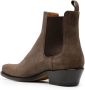 Buttero square-toe suede boots Brown - Thumbnail 3