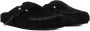 Buttero stitched suede slippers Black - Thumbnail 2