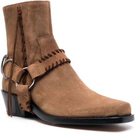 Buttero suede 45mm ankle boots Brown