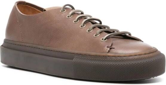 Buttero Tanino leather sneakers Brown