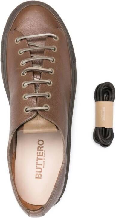 Buttero Tanino leather sneakers Brown
