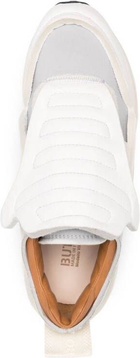 Buttero Vara panelled touch-strap sneakers White