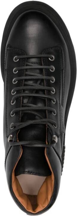 Buttero Varbug lace-up leather boots Black