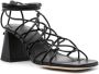 BY FAR Alexander 70mm strappy sandals Black - Thumbnail 2