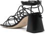 BY FAR Alexander 70mm strappy sandals Black - Thumbnail 3