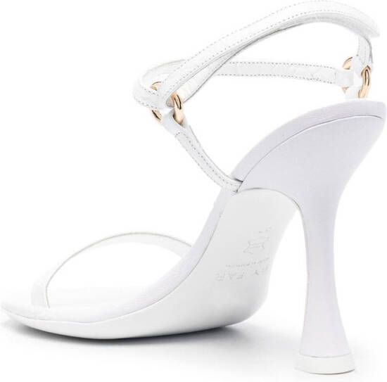 BY FAR ankle-strap detail sandals White