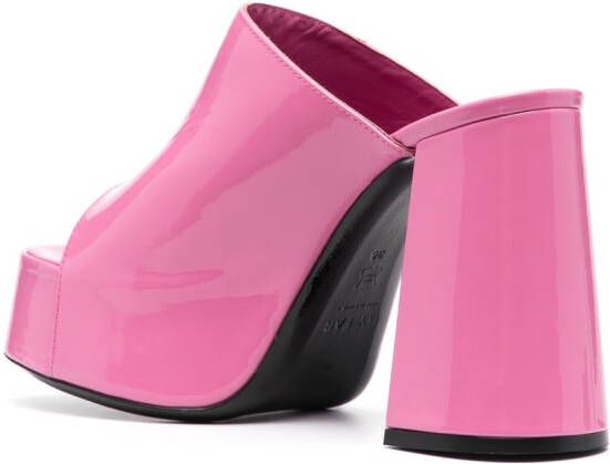 BY FAR Brad 120mm platform sandals Pink