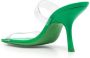 BY FAR Clara 100mm square-toe sandals Green - Thumbnail 3