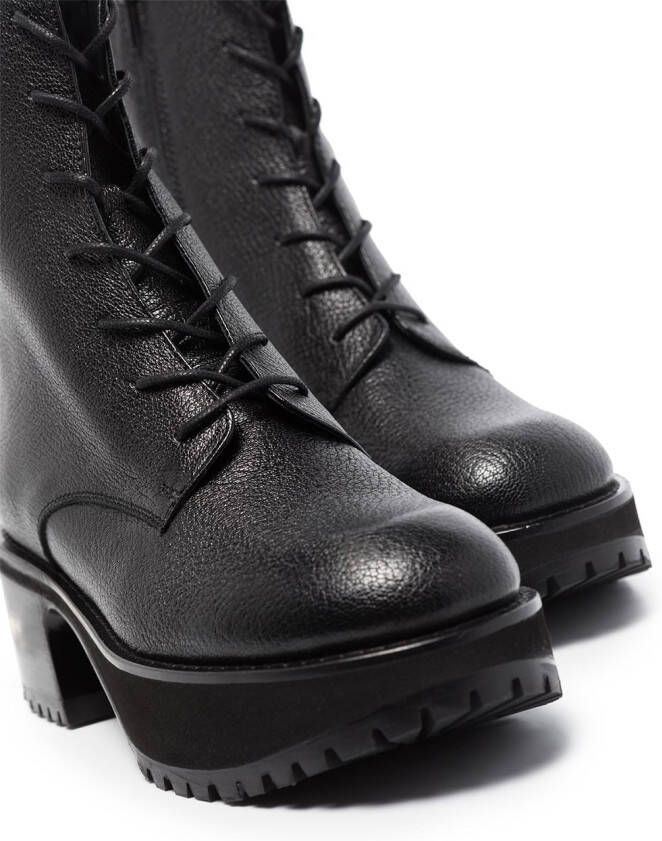 BY FAR Cobain 60mm platform boots Black