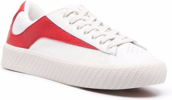 BY FAR contrasting-panel sneakers White