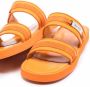 BY FAR Easy leather sandals Orange - Thumbnail 2