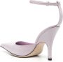 BY FAR Eliza 75mm pointed-toe pumps Purple - Thumbnail 3
