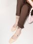 BY FAR Etta grained leather mules Neutrals - Thumbnail 3