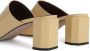 BY FAR Katya Parchment 60mm leather mules Neutrals - Thumbnail 3