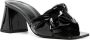 BY FAR Lamar 70mm knotted mules Black - Thumbnail 2