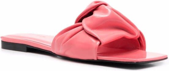 BY FAR Lima knot-strap sandals Pink