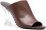 BY FAR Luz Sequoia leather mules Brown - Thumbnail 2