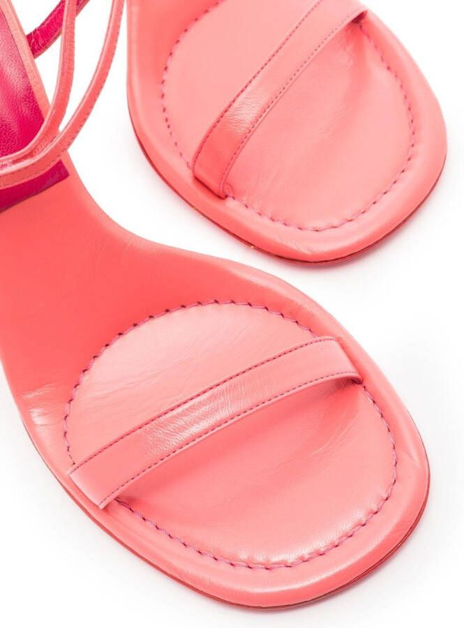 BY FAR Mia 100mm sandals Pink