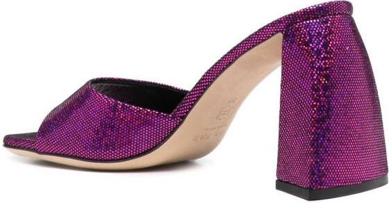 BY FAR Michele 90mm mules Pink