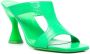 BY FAR open-toe 95mm heeled mules Green - Thumbnail 2