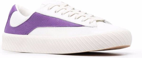 BY FAR panelled lace-up sneakers White