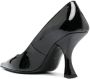 BY FAR pointed 95mm patent-leather pumps Black - Thumbnail 3