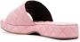 BY FAR quilted slip-on sandals Pink - Thumbnail 3