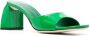BY FAR Romy 55 patent leather mules Green - Thumbnail 2
