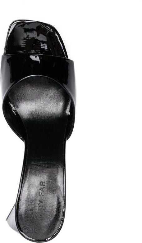 BY FAR Romy leather mules Black