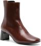 BY FAR Slava leather ankle boots Brown - Thumbnail 2