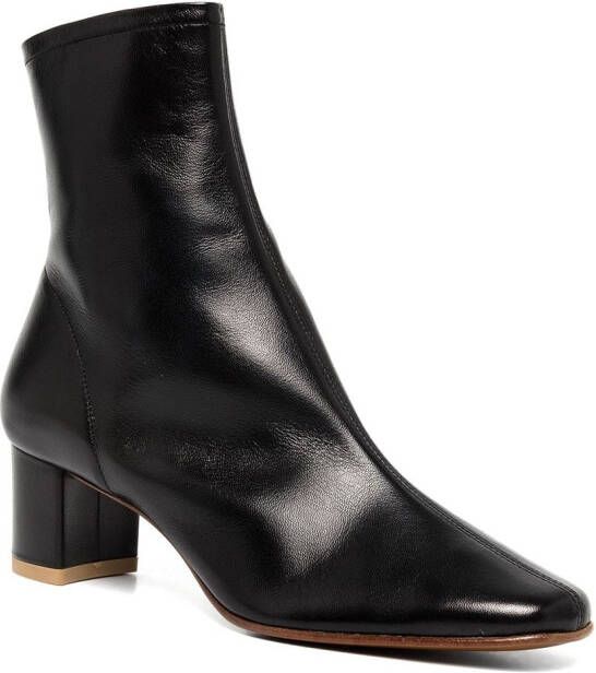 BY FAR Sofia 50mm ankle boots Black