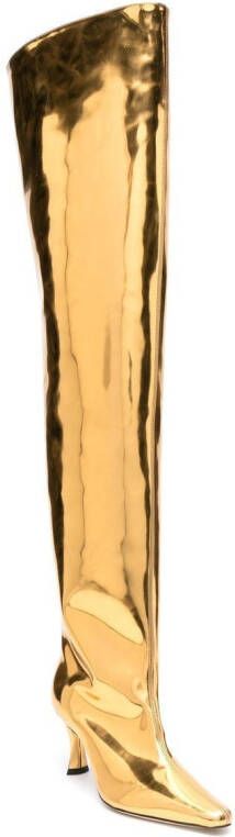 BY FAR Stevie 99 70mm boots Gold