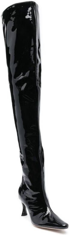 BY FAR Stevie 99 leather boots Black