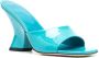BY FAR Tais 85mm patent-leather mules Blue - Thumbnail 2