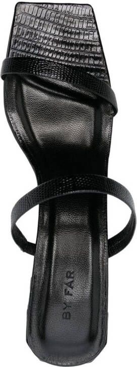 BY FAR Tanya 60mm double-strap square-toe sandals Black