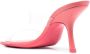 BY FAR transparent-strap 95mm heel mules Pink - Thumbnail 3