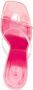 BY FAR transparent-strap 95mm heel mules Pink - Thumbnail 4