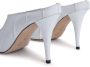 BY FAR Trish 100mm leather mules White - Thumbnail 3