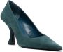 BY FAR Viva 95mm pointed pumps Green - Thumbnail 2