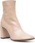 BY FAR Vlada 80mm leather ankle boots Neutrals - Thumbnail 2