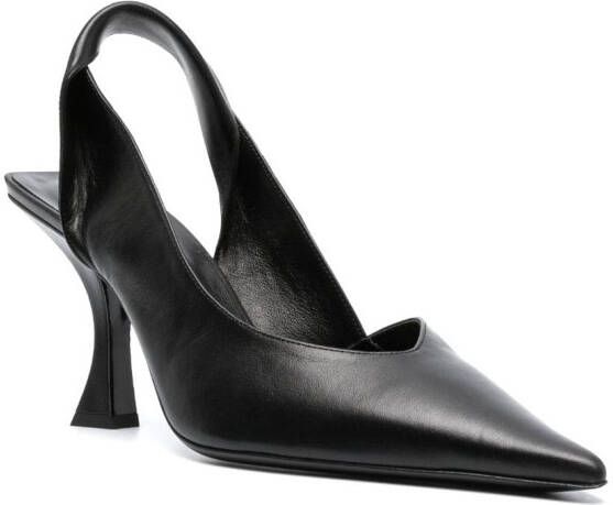 BY FAR Yasha 90mm twist-detail pumps Black