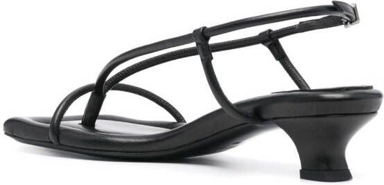 By Malene Birger Tevi 45mm leather slingback sandals Black