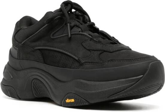 C2h4 Quark Alpha panelled sneakers Black