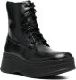 Calvin Klein 55mm lace-up leather boots Black - Thumbnail 2