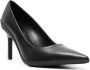 Calvin Klein 90mm pointed-toe leather pumps Black - Thumbnail 2