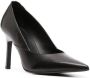 Calvin Klein 95mm pointed leather pumps Black - Thumbnail 2