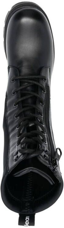 Calvin Klein chunky lace-up combat boots Black