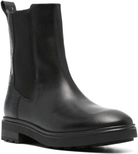 Calvin Klein Cleat 40mm leather boots Black